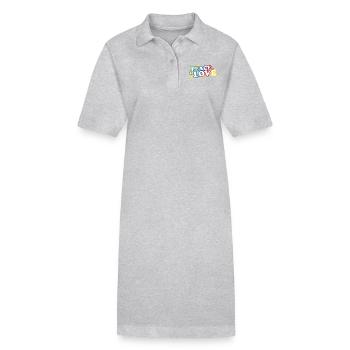 peace & love - Robe polo bio PAIGER Stanley/Stella Femme - gris chiné - Devant