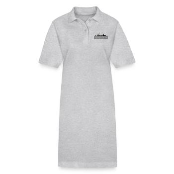 Skyline Essen - Stanley/Stella Frauen Bio-Polokleid PAIGER - Grau meliert - Vorne