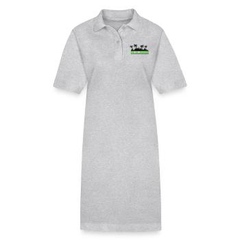 rio de janeiro - Stanley/Stella Frauen Bio-Polokleid PAIGER - Grau meliert - Vorne