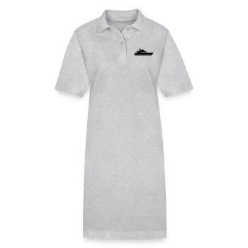 Boot - Schiff - Stanley/Stella Frauen Bio-Polokleid PAIGER - Grau meliert - Vorne
