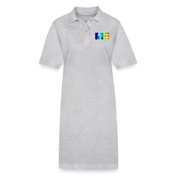 Manifeste de moi: choix, décision, vie - Robe polo bio PAIGER Stanley/Stella Femme - gris chiné - Devant