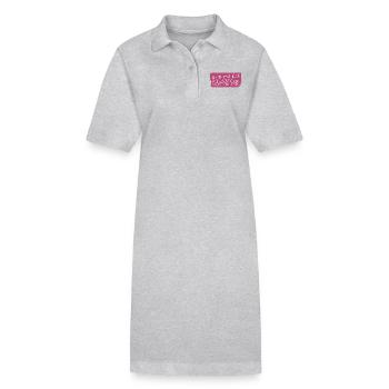 Blague Sorcellerie culinaire Découverte constante - Robe polo bio PAIGER Stanley/Stella Femme - gris chiné - Devant