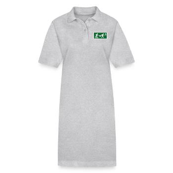 Ausgang zur Wanderung - Stanley/Stella Frauen Bio-Polokleid PAIGER - Grau meliert - Vorne