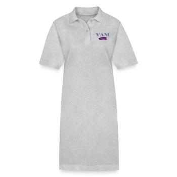 VAM - Stanley/Stella Frauen Bio-Polokleid PAIGER - Grau meliert - Vorne
