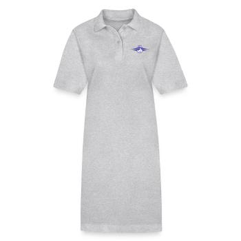 Berge Wappen Alpen - Stanley/Stella Frauen Bio-Polokleid PAIGER - Grau meliert - Vorne
