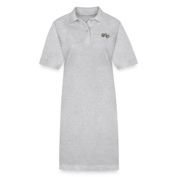 Shirt Geschenk Heartbeat Jeep - Stanley/Stella Frauen Bio-Polokleid PAIGER - Grau meliert - Vorne
