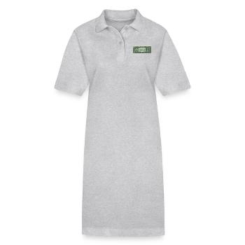 Dollar - Stanley/Stella Frauen Bio-Polokleid PAIGER - Grau meliert - Vorne