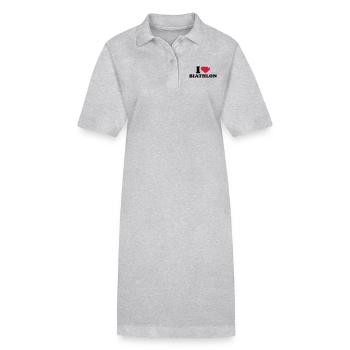 Biathlon - Stanley/Stella Frauen Bio-Polokleid PAIGER - Grau meliert - Vorne