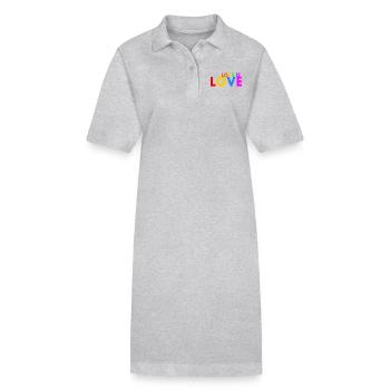 Love is love - Stanley/Stella Frauen Bio-Polokleid PAIGER - Grau meliert - Vorne