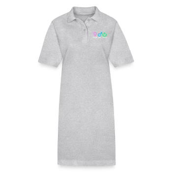 Homme Femme Gamer Gaming - Robe polo bio PAIGER Stanley/Stella Femme - gris chiné - Devant