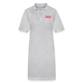Ich bin die kleine Schwester - Stanley/Stella Frauen Bio-Polokleid PAIGER - Grau meliert - Vorne