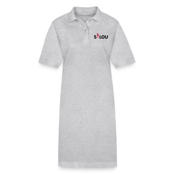 Salou 2014 - Robe polo bio PAIGER Stanley/Stella Femme - gris chiné - Devant