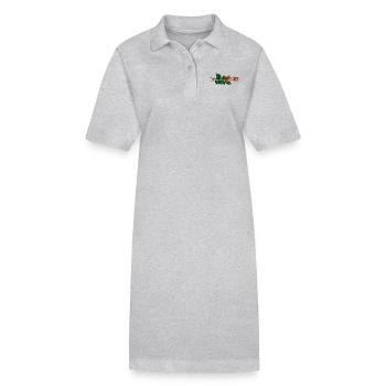 Rose - Stanley/Stella Frauen Bio-Polokleid PAIGER - Grau meliert - Vorne
