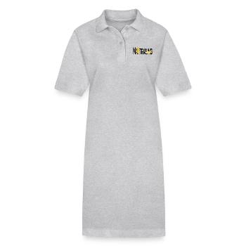 Mantrailing or / noir - Robe polo bio PAIGER Stanley/Stella Femme - gris chiné - Devant