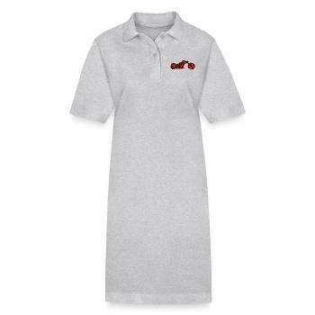 Logo de moto Biker Club 01 - Robe polo bio PAIGER Stanley/Stella Femme - gris chiné - Devant
