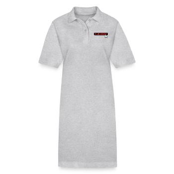 clic sur Internet - Robe polo bio PAIGER Stanley/Stella Femme - gris chiné - Devant
