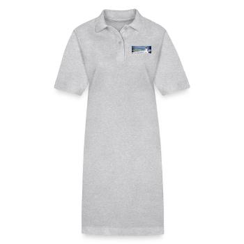 Musique aquatique - Robe polo bio PAIGER Stanley/Stella Femme - gris chiné - Devant