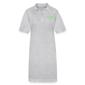hdgdl Y2K grün - Stanley/Stella Frauen Bio-Polokleid PAIGER - Grau meliert - Vorne
