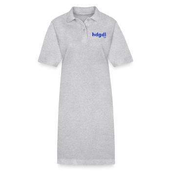 hdgdl hab dich ganz doll lieb Jahr2000 Y2K blau - Stanley/Stella Frauen Bio-Polokleid PAIGER - Grau meliert - Vorne
