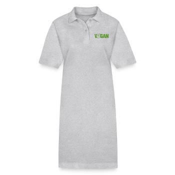 Vegan Planze Veganer - Stanley/Stella Frauen Bio-Polokleid PAIGER - Grau meliert - Vorne