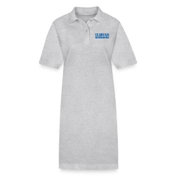 Clubfan Magdebourg Bleu Blanc - Robe polo bio PAIGER Stanley/Stella Femme - gris chiné - Devant