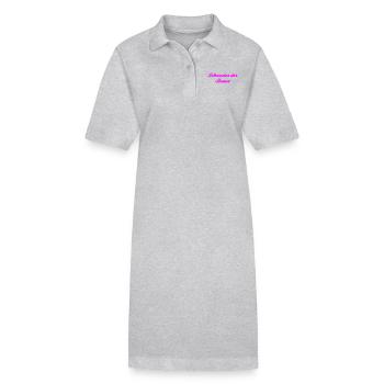 Soeur de la jeune mariée par le chef - Robe polo bio PAIGER Stanley/Stella Femme - gris chiné - Devant