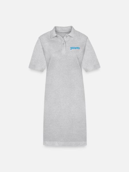 OM - Stanley/Stella Frauen Bio-Polokleid PAIGER - Grau meliert