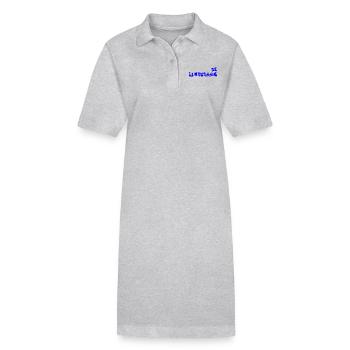 être différent - Robe polo bio PAIGER Stanley/Stella Femme - gris chiné - Devant