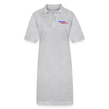 Amour Toujours - Robe polo bio PAIGER Stanley/Stella Femme - gris chiné - Devant