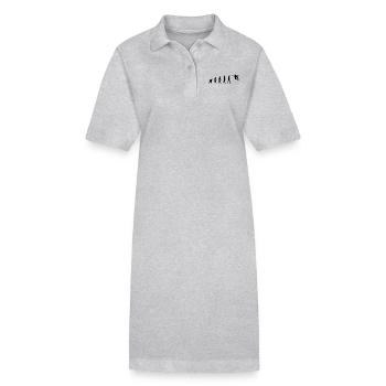 Evolution Skate - Stanley/Stella PAIGER Organic Women’s Polo Dress - heather grey - Front