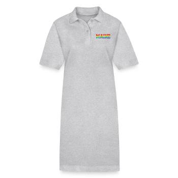 Mainz Regenbogenfahne - Stanley/Stella Frauen Bio-Polokleid PAIGER - Grau meliert - Vorne