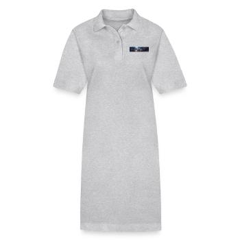 monde végétal carnivore géant après l’humanité - Robe polo bio PAIGER Stanley/Stella Femme - gris chiné - Devant