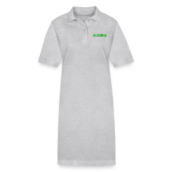 Algerien - Stanley/Stella Frauen Bio-Polokleid PAIGER - Grau meliert - Vorne