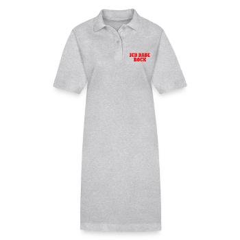 Ich habe bock - Stanley/Stella Frauen Bio-Polokleid PAIGER - Grau meliert - Vorne