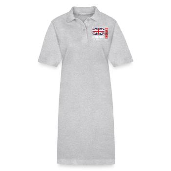 Liverpool - Robe polo bio PAIGER Stanley/Stella Femme - gris chiné - Devant
