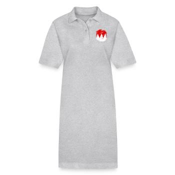 Franken - Stanley/Stella Frauen Bio-Polokleid PAIGER - Grau meliert - Vorne