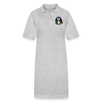 sauvetage Penguin - Robe polo bio PAIGER Stanley/Stella Femme - gris chiné - Devant