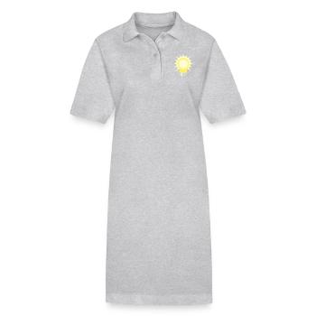 light bulb - Stanley/Stella PAIGER Organic Women’s Polo Dress - heather grey - Front
