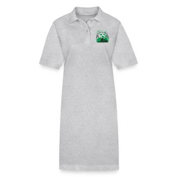 Brême - Robe polo bio PAIGER Stanley/Stella Femme - gris chiné - Devant
