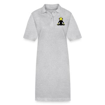 DJ - Stanley/Stella Frauen Bio-Polokleid PAIGER - Grau meliert - Vorne