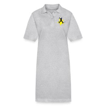 ski jump star - Robe polo bio PAIGER Stanley/Stella Femme - gris chiné - Devant