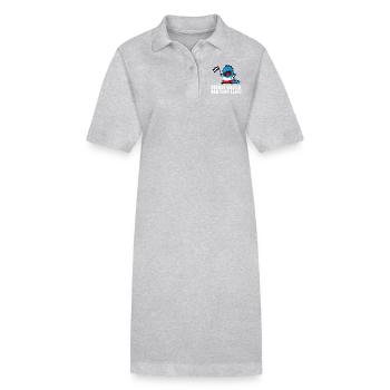 Dino - Robe polo bio PAIGER Stanley/Stella Femme - gris chiné - Devant
