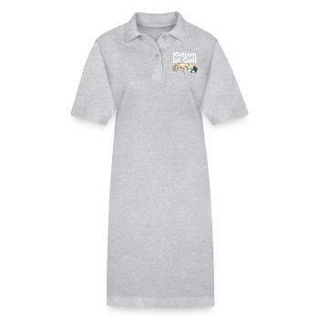 Klettern ist Geil | Klettern - Stanley/Stella Frauen Bio-Polokleid PAIGER - Grau meliert - Vorne