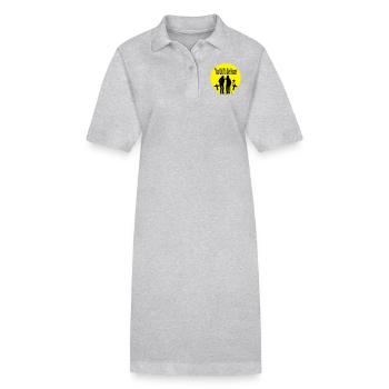 trop vieux pour mourir jeune - Robe polo bio PAIGER Stanley/Stella Femme - gris chiné - Devant