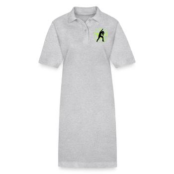 metal_fan_headbanger_112015_a_3c - Stanley/Stella Frauen Bio-Polokleid PAIGER - Grau meliert - Vorne