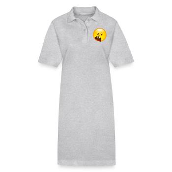 Smiley Break - Stanley/Stella Frauen Bio-Polokleid PAIGER - Grau meliert - Vorne