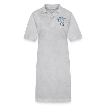 Krankenschwester - Stanley/Stella Frauen Bio-Polokleid PAIGER - Grau meliert - Vorne