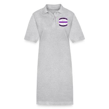 confectioner bake couples awesome baby baking - Stanley/Stella PAIGER Organic Women’s Polo Dress - heather grey - Front