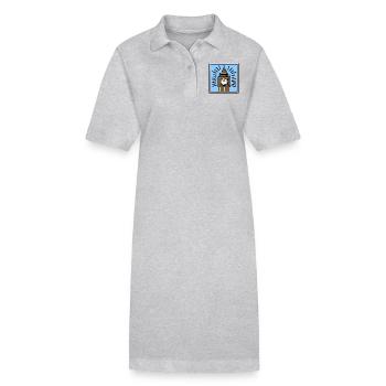 Big Ben Pop Art - Stanley/Stella Frauen Bio-Polokleid PAIGER - Grau meliert - Vorne