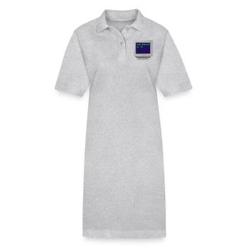 CRT - Die Antwort ist 42. - Stanley/Stella Frauen Bio-Polokleid PAIGER - Grau meliert - Vorne